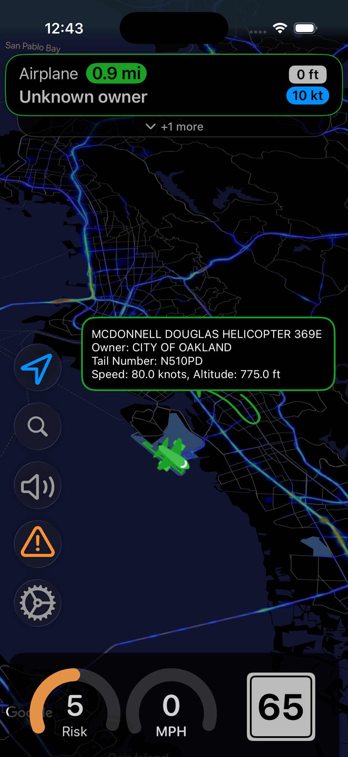 HighwayRadar app screenshot